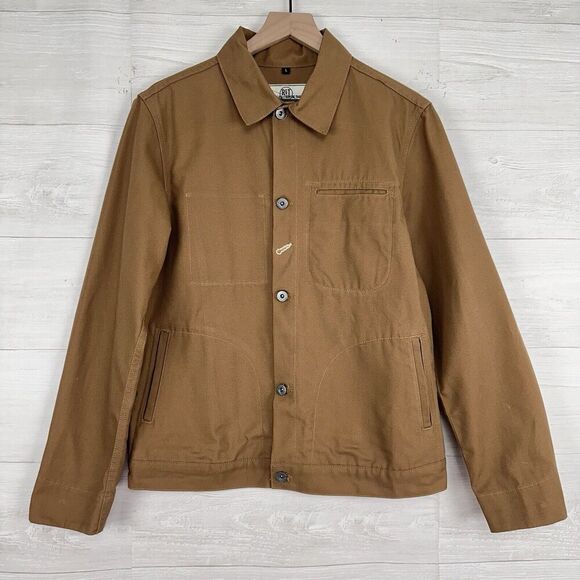 Rogue Territory RGT Supply Jacket Men Size L Slim Fit Brown Canvas Ridgeline USA - Picture 1 of 14